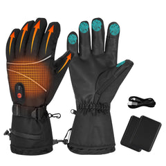 LOYATIAI heated gloves men's front view with full-back heating for all-day warmth.