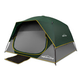 LOYEAHCAMP 4-person dome tent top view for family camping