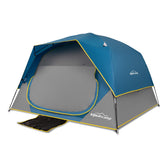 Loyeahcamp tent front view showing wide door for easy gear access and entry.
