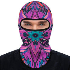 LPSADGF Mandala neck gaiter front view for all day outdoor warmth