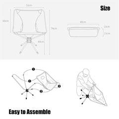 LSLANSOON chair 360-degree swivel enables easy orientation during outdoor use.