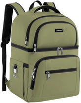 LTINVECK Cooler Backpack exterior view shows dual-deck design for organized meals on the go