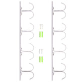 Lucausd 8-rod ceiling fishing rod rack mounted to ceiling