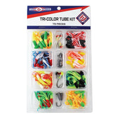 Luck-E-Strike tri-color tubes displayed for crappie and panfish targeting.