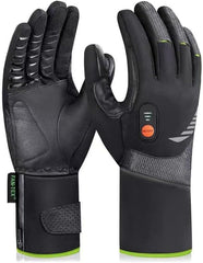 Luckcolor heated gloves back of hand heat delivers consistent warmth in cold outdoor activities