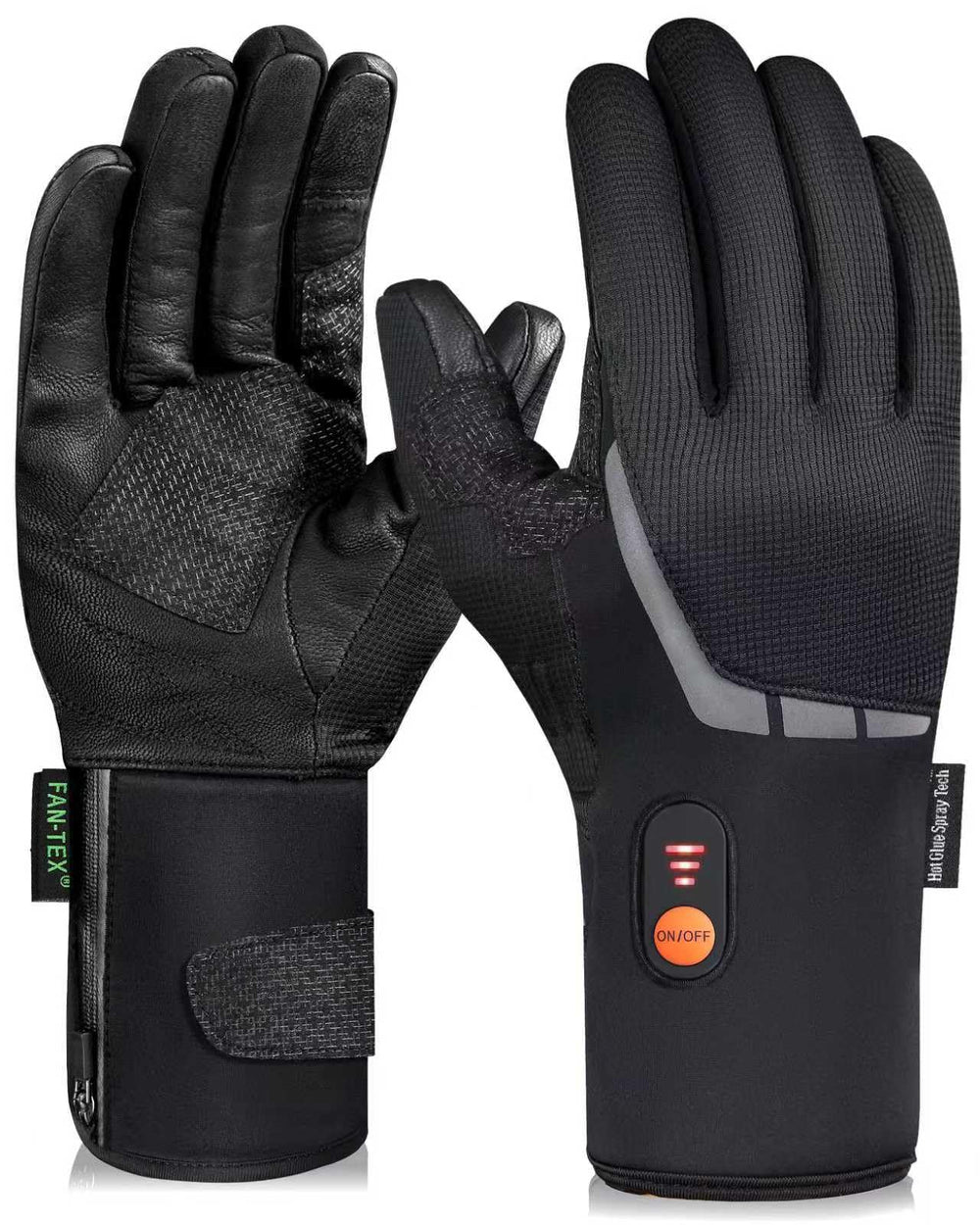 Luckcolor heated gloves with uniform heat distribution for consistent warmth on cold days