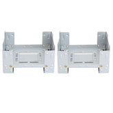 LUCKDANO folding stove with windscreen delivers stable heat for outdoor cooking.
