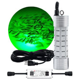 Luckerain 150W submersible fishing light with 20000LM underwater LED for night fishing near docks and boats