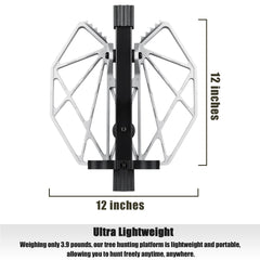 Lucky Clover saddle-platform standing-area-12x12 highlights secure traction for steady stands.