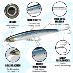 FlashMinnow 190SR floating profile stays in the strike zone across currents