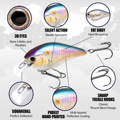 Floating LC1-5 crankbait designed for 4 ft depth