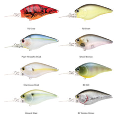 Lure side profile showing floating action and 5 ft depth