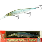 Lucky Craft Lightning Pointer 100DD deep-diving jerkbait for bass and trout in 4-inch size.