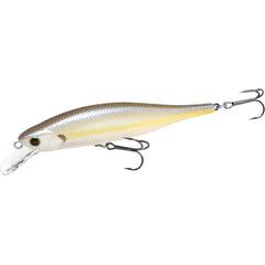 LUCKY CRAFT Lightning Pointer 98XR front view showing chartreuse shad finish for bass lure
