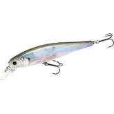 LUCKY CRAFT Pointer 100 with 283 Silver Cheek Ghost Minnow finish attracts bass in clear water