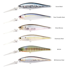 Lucky Craft Pointer 100XD aurora black weight transfer enables long casts