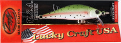 LUCKY CRAFT Pointer 50S side-to-side action shown during slow retrieves for wary trout.