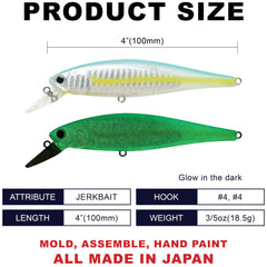 Lucky Craft SW Pointer 100S side profile highlights versatile wobble and action.
