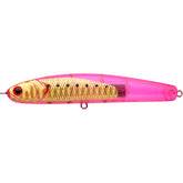 LUCKY CRAFT Wander 95 ghost pink gold sardine close-up showing lifelike finish and visibility.