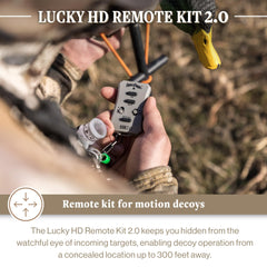 Lucky Duck lucky-hd-remote enables fast, seamless decoy control from concealment.