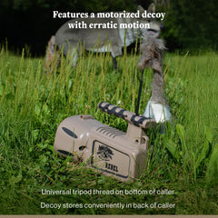 Lucky Duck The Rebel in-field shot highlights rugged predator call setup for field use