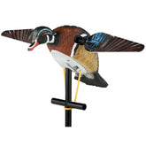 Lucky Duck spinning wing motion decoy in field for long-range attraction