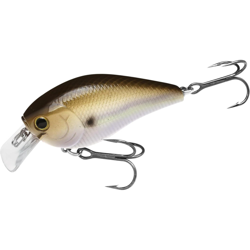 Lucky Craft LC-1.5 silent crankbait in action deflects cover for bass.