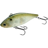 Lucky Craft LV-500 MAX 812 Live Pearl Shad lure attracts bass with shimmering finish.