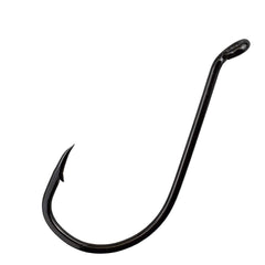 Luengo 100pc 9/0 octopus hook with offset point for deeper penetration.
