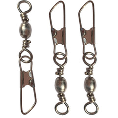 Luengo size-4 solid swivel snap with safety connector, easy operation on water