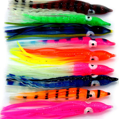 Luengo soft plastic lure with blue-silver skirt and lifelike sheen