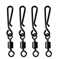 Luengo rolling swivel with hanging snap for smooth rotation and reduced line twist.