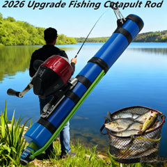 LUGLIEO fishing catapult rod portable carry image showing easy packing for trips