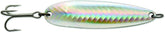 Luhr-Jensen 1 Krocodile Silver Reflex front view highlighting high flash attractant.