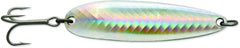 Luhr-Jensen 1 Krocodile Silver Reflex front view highlighting high flash attractant.