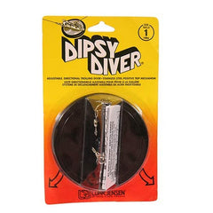 Luhr Jensen Dipsy Diver in Black/Black Bottom enables a wide, directional lure spread.