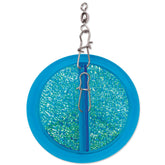 Luhr Jensen Dipsy Diver Fish Candy Blue UV top view, enhances broad lure coverage on the water.