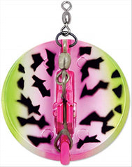 Luhr Jensen Dipsy Diver Watermelon/Silver Bottom enables wider lure spreads while trolling