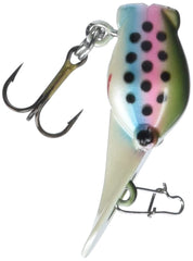 Luhr-Jensen Hot Shot 70 Rainbow Trout diving action shot for aggressive strikes