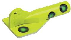 Luhr Jensen Jet Diver in fluorescent chartreuse UV for back-trolling near river bottom.