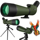 LULOLO spotting scope 30-90x90 zoom enables distant wildlife viewing.