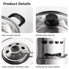 LUMINFLY stove supports liquid or solid alcohol fuels with adjustable heat