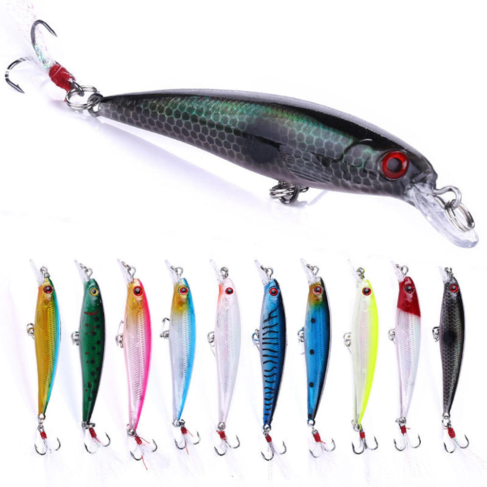 Lumista jerkbait box image with ten lures for easy storage and quick selection.