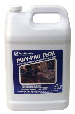 Lundmark Poly-Pro Tech semi-gloss bottle pour protects floors during high-traffic use