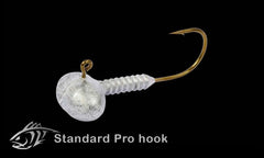 Lunker City football jig head bronzed 3-0 hook for strong hookups