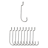 Lunker City offset hook closeup highlighting the extra long shank for Slug-Go balance