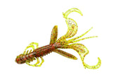 Lunker City Ozmo salted creature bait in watermelon red flake, 5-inch size for bass fishing
