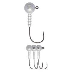 Lunker City Pro Lite round jig head close-up with sharp UltraPoint hook for bass lures