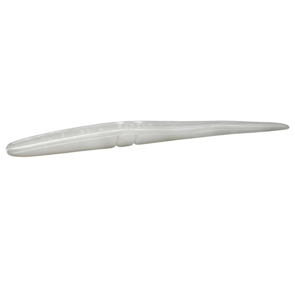 Lunker City Slug-Go 7.5 Albino Shad lure for bass, versatile in freshwater and saltwater