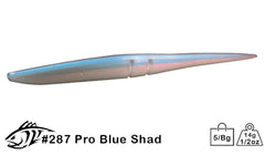 Close-up of Lunker City Slug-Go 7.5in soft plastic texture